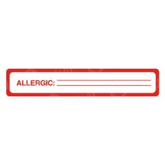 Tabbies Allergy Label - 175 per roll