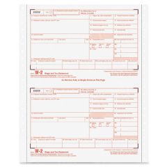 Tops Carbonless Standard W-2 Tax Forms - 24 per pack