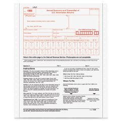 Tops 1096 Tax Form - 10 per pack