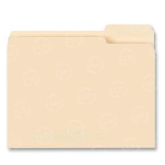 Business Source Manila Top Tab File Folders - Tab Cut on Right