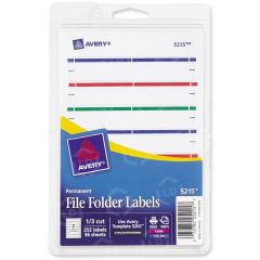 Avery 0.69" x 3.44" Filing Label - 252 per pack