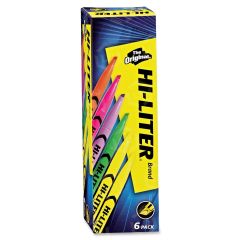Avery Hi-Liter Pen Style Assorted Highlighter - 6 Pack