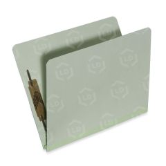 Heavy-Duty Top Tab File Folder Letter - 8.5" x 11" - 2 Fastener - 1" Capacity - 25pt. - Light Green