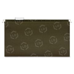 Business Source Standard Hanging File Folder  - Green, Clear