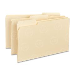 Business Source Interior File Folder - 100 per box Legal - 8.50" x 14" - Manila