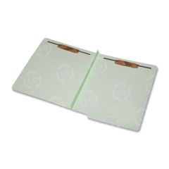 2-Part End Tab Classification Folder Letter - 8.5" x 11"- Light Green
