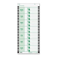 Lathem Weekly Attendance Card - 100 per pack