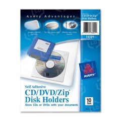 Avery Self-Adhesive Media Holder - 10 per pack