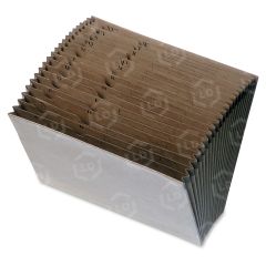 Expanding A-Z File Pocket Letter - 8.5" x 11" - 15" Expansion - 1 Each - Brown