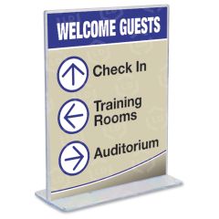 Deflect-o Superior Image Stand-Up Sign Holder