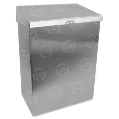 Hospeco ND-1E Wall Mount Convertible Sanitary Napkin Receptacle
