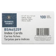Business Source Ruled Index Cards