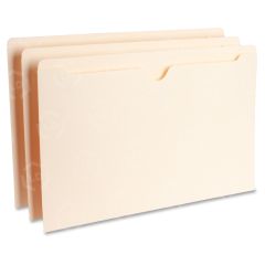 Business Source Flat File Pocket - 100 per box Legal - 8.50" x 14" - 11 pt. - Manila