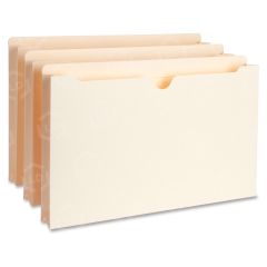 Business Source Flat File Pocket - 50 per box Legal - 8.50" x 14" - 1.50" Expansion  -  11 pt. - Manila