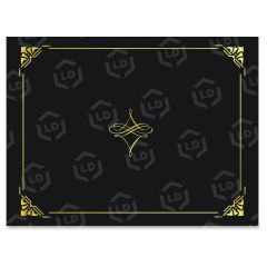 Gold Foil Border Certificate Holder