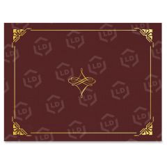 Gold Foil Border Certificate Holder