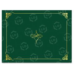 Gold Foil Border Certificate Holder