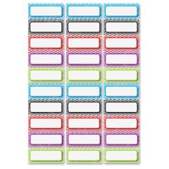 Ashley Dry Erase Chevron Nameplate Magnets - PK per pack