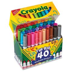 Crayola The Big 40 Washable Markers - ST per set