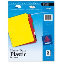 Avery Plastic Tab Divider - 8 per set