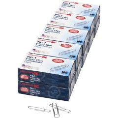 OIC No. 1 Size Paper Clips - 100 per box