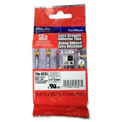 Brother OEM TZeS231 Black on White Tape