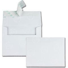 Quality Park Greeting Card/Invitation Envelope - 100 per box - 4.38" x 5.75" - White