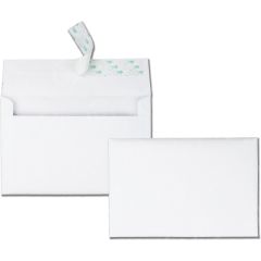 Quality Park Greeting Card/Invitation Envelope - 100 per box - 5.75" x 8.75"  - White