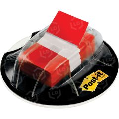 Post-it&reg; 1"W Flags in Desk Grip Dispenser