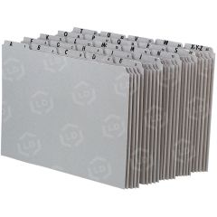 Pendaflex Type III Pressboard A-Z File Guide Set - Printed A-Z - Letter - Gray Divider