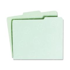 Pressboard File Guide Letter - 8.5" x 11" - 1/3 Tab Cut - 100 / Pack - Green