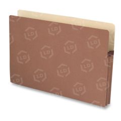 Business Source Accordion Expanding File Pocket - 25 per box Legal - 1.75" Expansion - Redrope