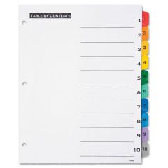 Avery Office Essentials Table 'n Tabs Numeric Divider