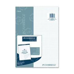 Mead Cambridge Stiff-Back Quad Planning Pad - 80 Sheet - Quad Ruled - Letter - 8.50" x 11"