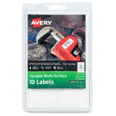 Avery 0.75" x 1.75" Rectangle Professional-grade ID Labels - 12 per sheet
