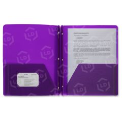 3-Hole Punched Poly Portfolios