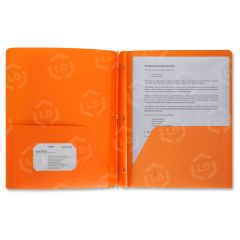 3-Hole Punched Poly Portfolios