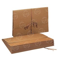 Smead 71075 Redrope Expanding Wallets with Cloth Tape Tie