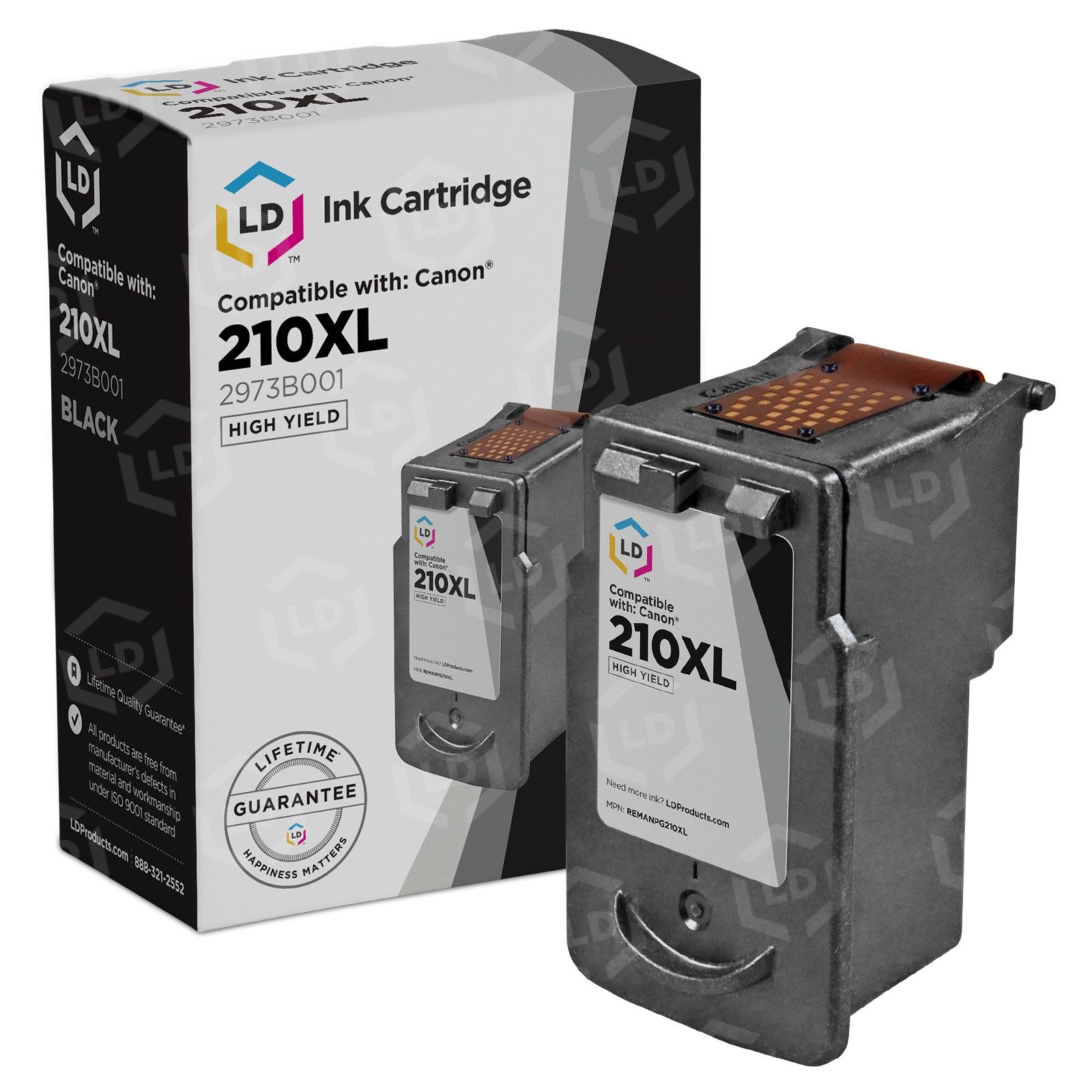 Canon HP LEXMARK 空インクカートリッジ　合計210個 Canon PG210XL High Yield Black Ink - LD Products