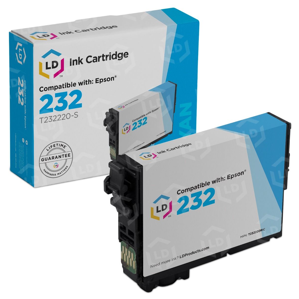 Remanufactured Epson 232 Cyan Ink T232220 - LD Products Remanufactured Epson 232 Cyan Ink T232220 - LD Products