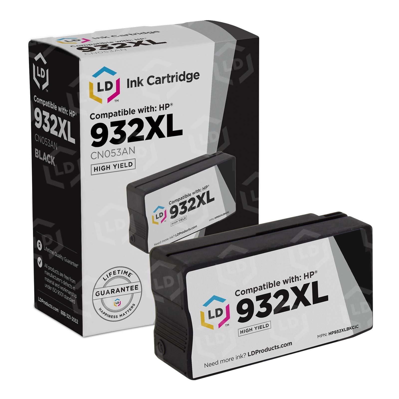 Compatible HP 932XL Ink Cartridge - Black - High Yield - LD Products