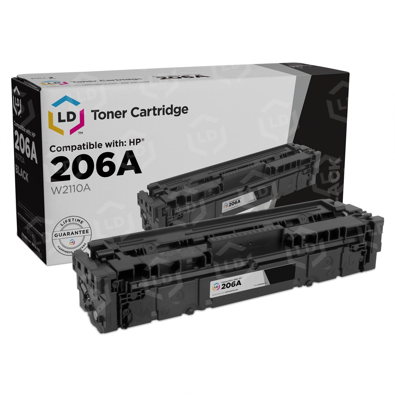 HP 206A Black Toner Replacement W2110A - LD Products