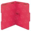 Smead Colored Top-Tab Fastener File Folder - 50 per box Letter - 8.50" x 11" - Red