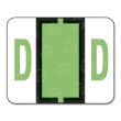 Smead Bar Style Color Coded Alphabetic Label - 1.25" Width x 1" Length - 500 / Roll - Light Green