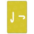 Smead AlphaZ ACCS Color Coded Alphabetic Label 1" Width x 1.62" Length - Yellow