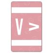 Smead AlphaZ ACCS Color Coded Alphabetic Label - 1" Width x 1.62" Length - Pink