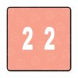 Smead DCC Color Coded Numeric Label  - 250/Roll - Pink