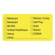 Tabbies Medical Office Insurance Label - 250 per roll
