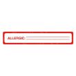 Tabbies Allergy Label - 175 per roll