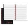 John Dickinson Black n' Red Wirebound Notebook - 70 Sheet - Ruled - 5.88" x 8.25"